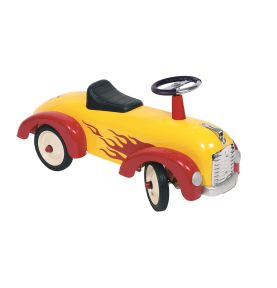 Auto do odpychania nóżkami Goki  Żółta Wyścigówka