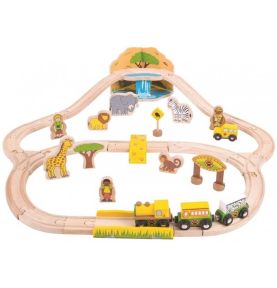 Kolejka drewniana Safari