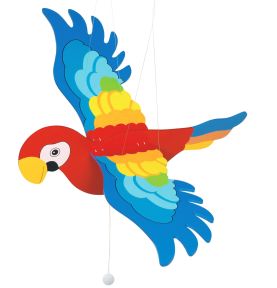 Zawieszka nad łóżeczko - papuga