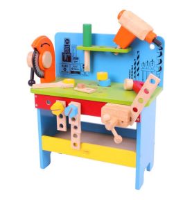 Drewniany stół stolarski dla dzieci