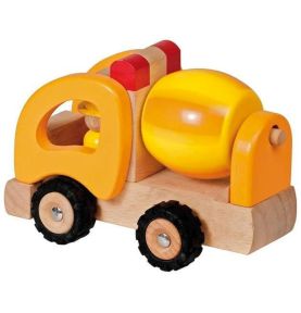 Drewniany samochód - betoniarka