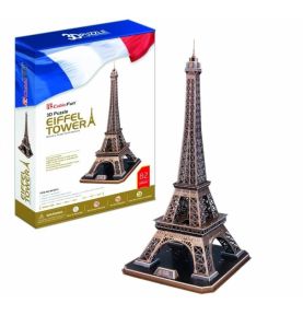 Puzzle 3D LED Wieża Eiffla Zestaw XL 82 el