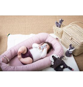 Gniazdko niemowlęce, pudrowy róż, Kikadu