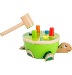 Przebijanka drewniana żółw