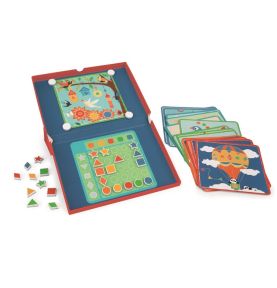 Scratch, magnetyczna układanka - 20 kart zadań Kształty i kolory