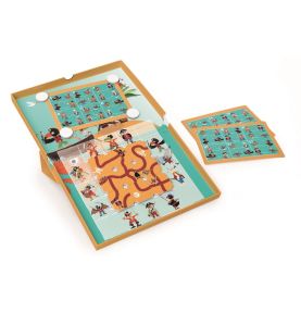 Scratch, magnetyczna układanka - 18 kart zadań Labirynt Piraci