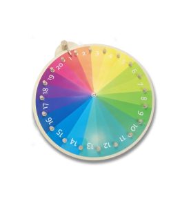 BS Toys, drewniana gra towarzyska Koło zadań XL (45 cm)