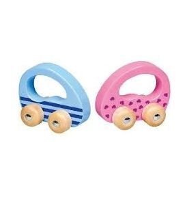 Autka z uchwytem kolorowe