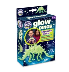 Dinozaur Stegozaur świecący w ciemności