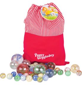 Kulki szklane 50szt. Peggy Diggledey