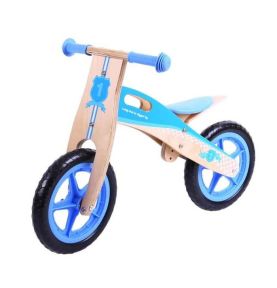 Rowerek biegowy z drewna (niebieski) BigJigs