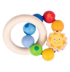 Grzechotka drewniana słoneczko