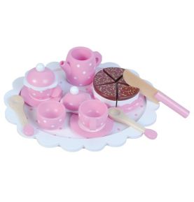 Różowy zestaw herbaciany