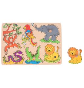 Puzzle z głosami zwierząt - Dzikie zwierzęta