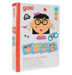 Magnetyczna układanka śmieszne twarze dziewczynka