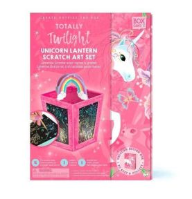 Zestaw kreatywny zdrapka lampion jednorożec