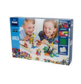Plus-Plus, Mini MIX 600 szt (Basic, Neon) i 2 płytki konstrukcyjne