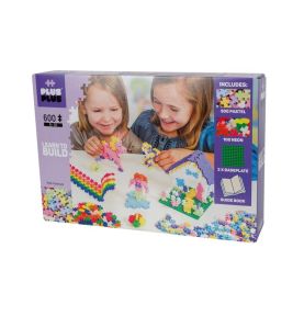 Plus-Plus, Mini MIX 600 szt.(Pastel, Neon) i 2 płytki konstrukcyjne