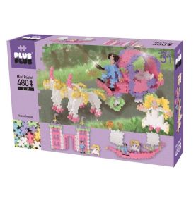 Plus-Plus, Mini Pastel - 480 szt. 3w1 Księżniczka i kareta