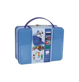 Plus-Plus, metalowa walizka Mini 600 HIT! (500Basic+100Neon+płytka+książeczka)