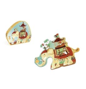 Scratch, Puzzle konturowe Słoń 37 elem.