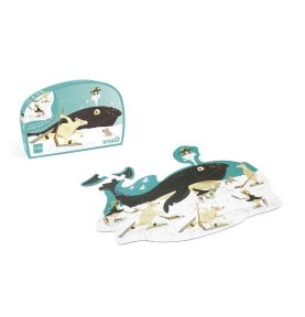 Scratch, Puzzle konturowe Wieloryb 60 elem.