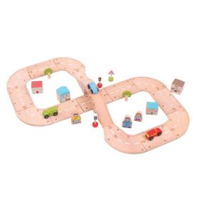 Drewniana droga dla dzieci - zestaw BigJigs ósemka