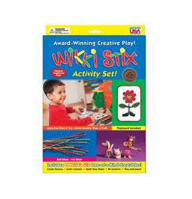 Woskowe sznureczki Wikki Stix - Activity Set 84 szt + podkładka