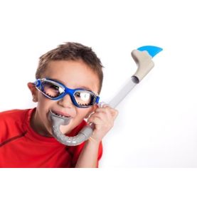 Rurka do nurkowania, Rekin, szary, Bling2O