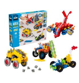 Plus-Plus GO!, Mini Mix 800 szt. Auta i pojazdy Learn to build