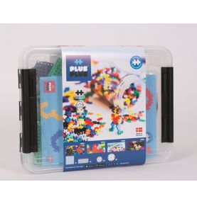 Plus-Plus GO!, Mini Mix- 4000 szt. 20 płytek 40 kół 2 książki