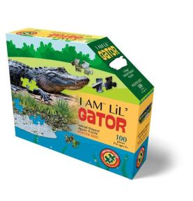 MADD CAPP,  Puzzle konturowe I AM LIL' - Aligator 100 elem.