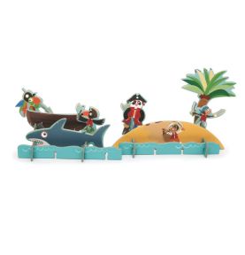 Scratch, Puzzle 2w1 -- 2D i 3D scenografia Piraci