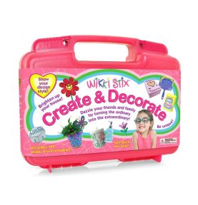 Woskowe sznureczki Wikki Stix - Różowa walizka XL 144 szt