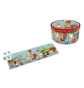 Scratch Puzzle podłogowe MIASTO 100 szt.