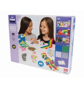 Klocki Plus-Plus Mini_1200_MIX (Pastel, Neon, Srebrne, Złote i Świecące w ciemności) SUPER SET