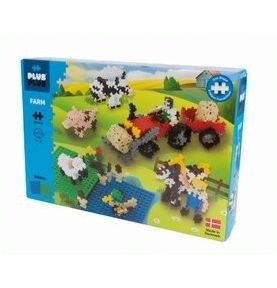 Plus-Plus, Mini Basic - 760 szt. - Na farmie oraz 2 podkładki GRATIS!