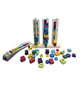 BS Toys, drewniana układanka Wieża klocki