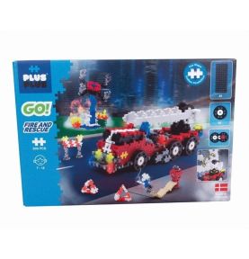 Plus-Plus GO! , Mini Mix 500 szt. Wóz strażacki