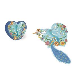 Scratch, Puzzle konturowe Serce 40 elem.