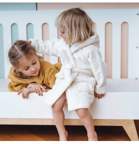 Szlafrok dziecięcy 5-6 lat, Jelonek, écru, Kikadu