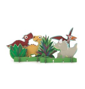 Scratch, Puzzle 2w1 -- 2D i 3D scenografia Dinozaury